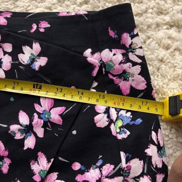 Express Floral Skort Womens 2 Faux Wrap Skirt Cotton Twee Hot Pants Boho Hippie - Picture 4 of 10